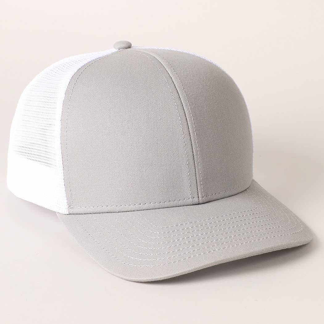 Fashion City - Wholesale Trucker Hat - Unisex - Two Tone Cotton Trucker Hat with Mesh Back20