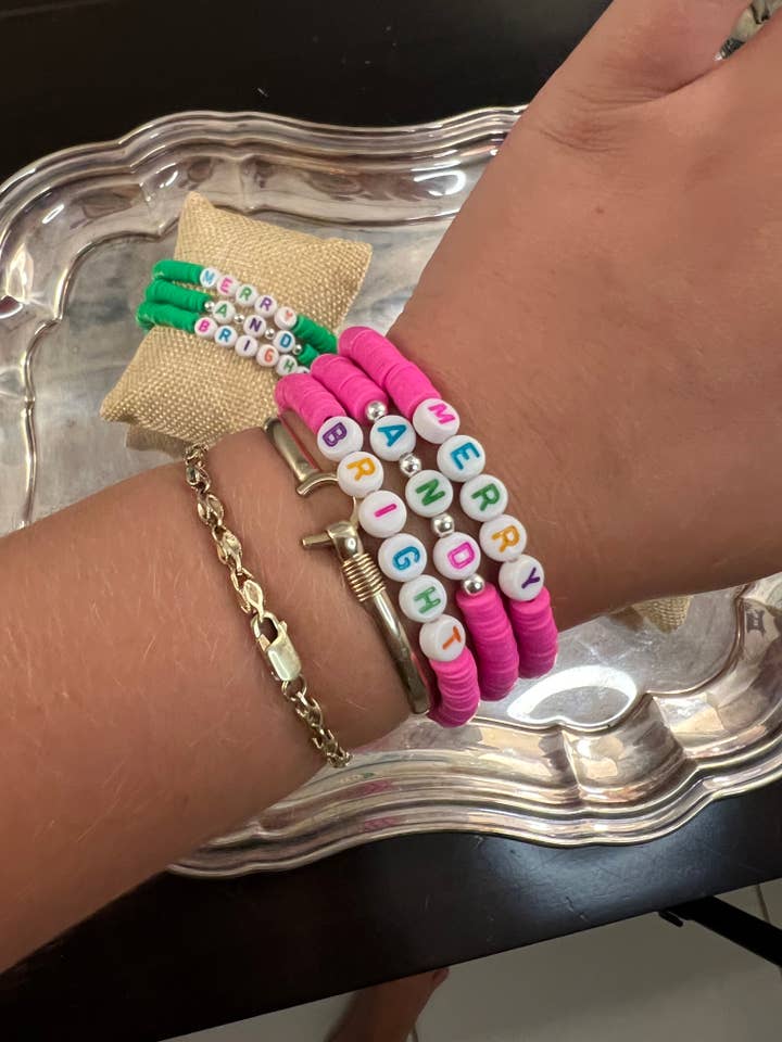 Pulseiras alegres e brilhantes por atacado de Julie Anna J Designs