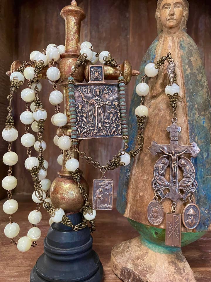 POWER OF PRAYER HEIRLOOM ROSARY/WALL ROSARY for wholesale by Seraphym