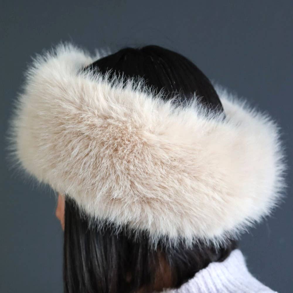 PEACH ACCESSORIES – Engroshandel Ørevarmere - Dame – Hyggelig Ørevarmer Falsk Pels Vinter Hårbånd SD12517