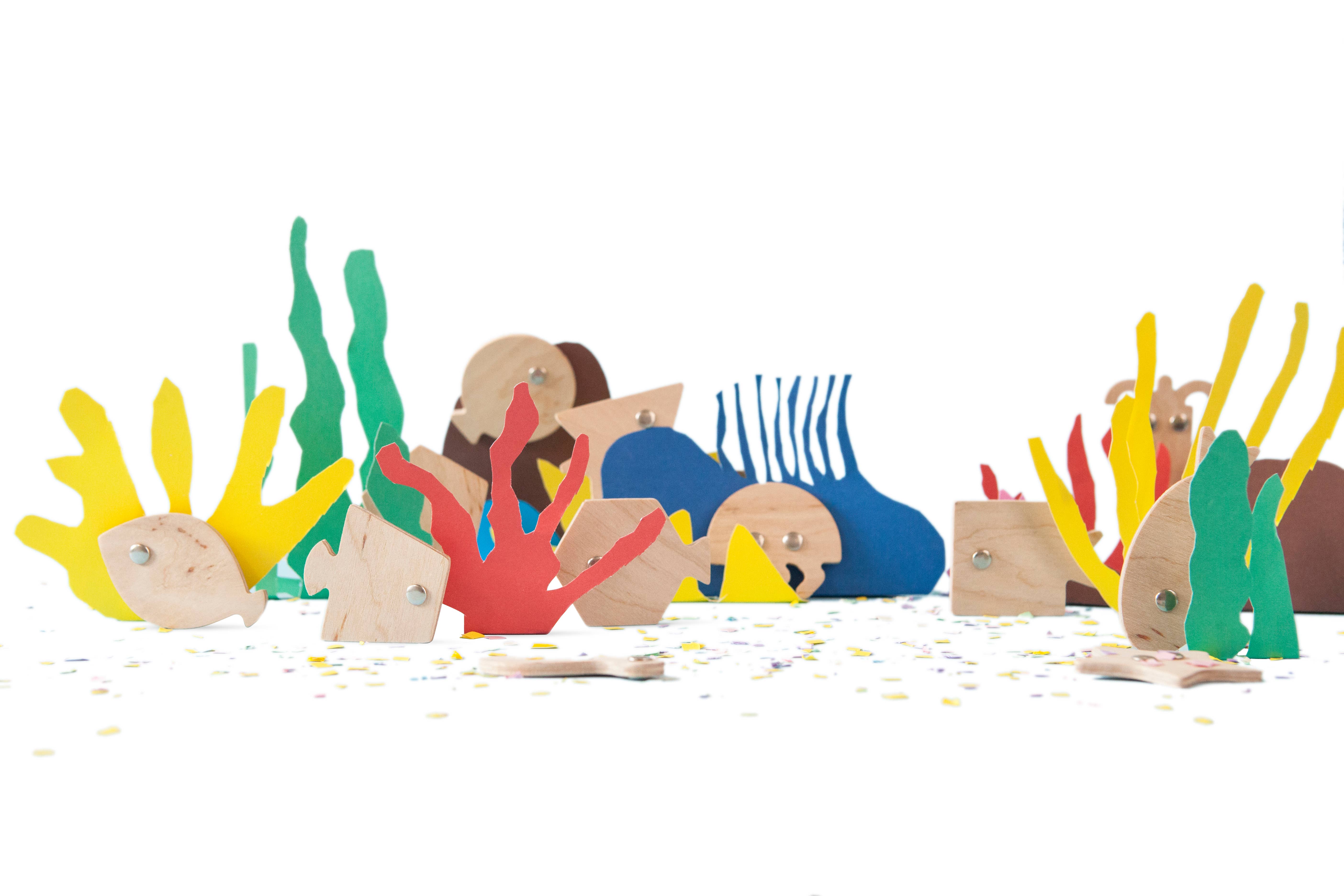 Babai – Großhandel Holzspielzeug – Kinder – Holz Angelspiel mit Magneten – Geometrische Fische17