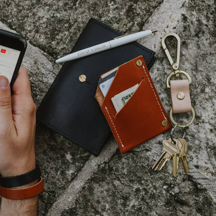 Quebec Wallet / Leather Slimline Card Wallet for wholesale by Son of a Sailor