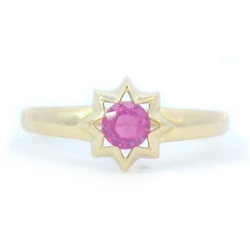 Spinel Starburst Solitaire Ring for wholesale by Olivve