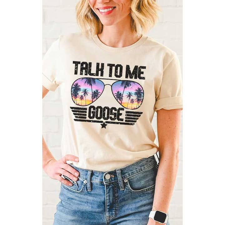 Vintage Talk to me Goose Graphic T-shirt voor wholesale door Select Apparel