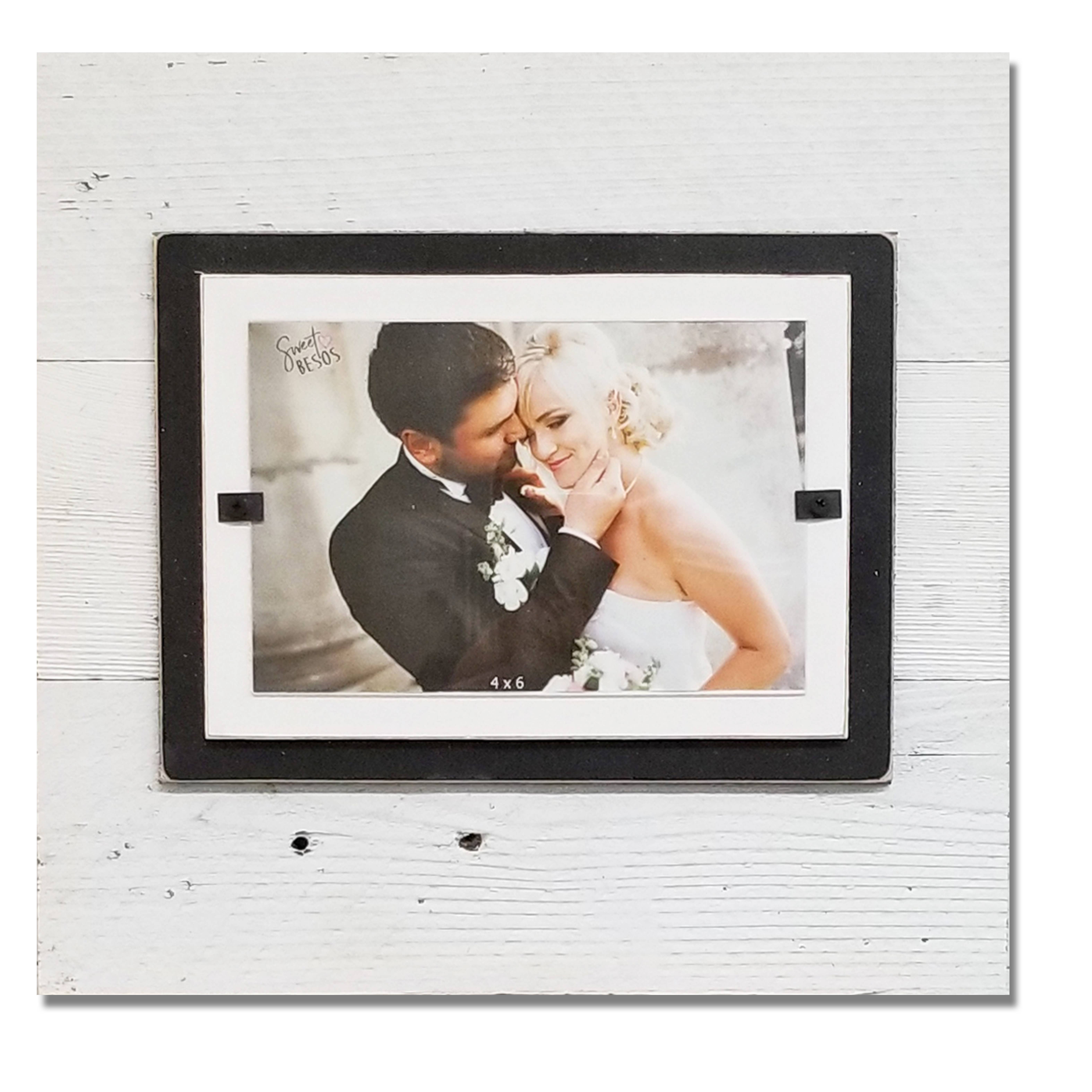 Beach Frames LLC - Venta al por mayor Marcos de fotos - Shiplap Farmhouse - Marco de pared o mesa (4 x 6, 5 x 7 cm)0