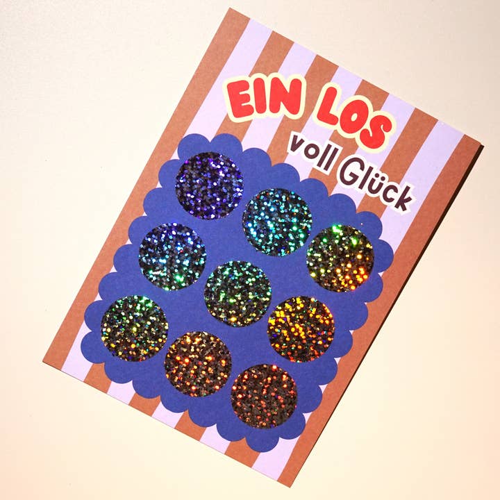 DIY Glückslos Rubbelkarte DIN A6 für den Großhandel von Modern Kids Art
