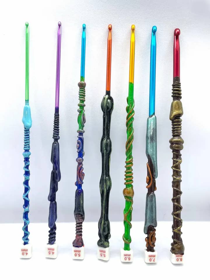Crochet Hook Set 12" Long Crochet Hook Set for wholesale by Earth Rare Oddities