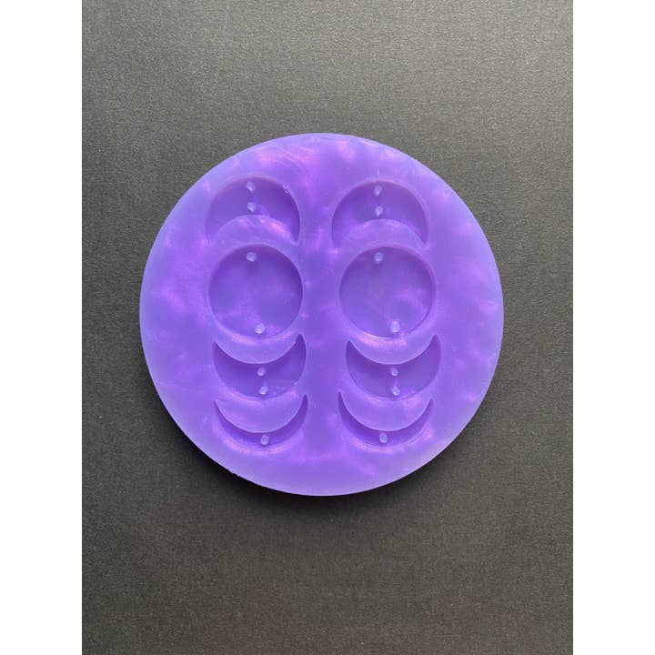 Maanfasen bengelen oorbel siliconen mal voor wholesale door EllaRaeMouldsVinyls