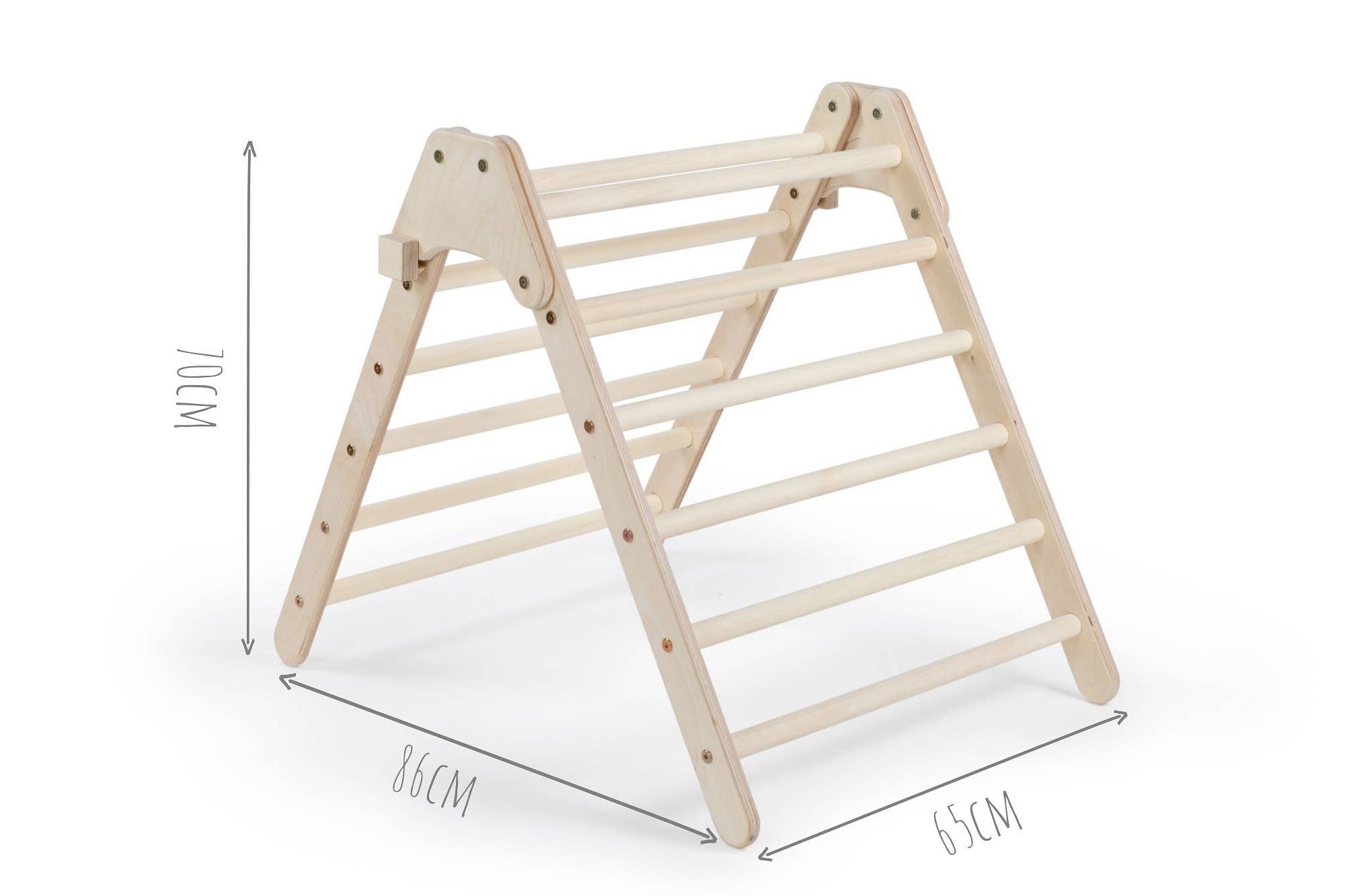 Kletterling - Venta al por mayor Juguete de madera - Niños - Koala - triángulo de escalada original (70 cm) según Pikler, plegable1