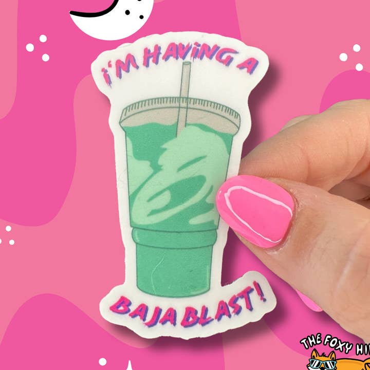 Baja Blast Vinyl Sticker for wholesale by The Foxy Hipster