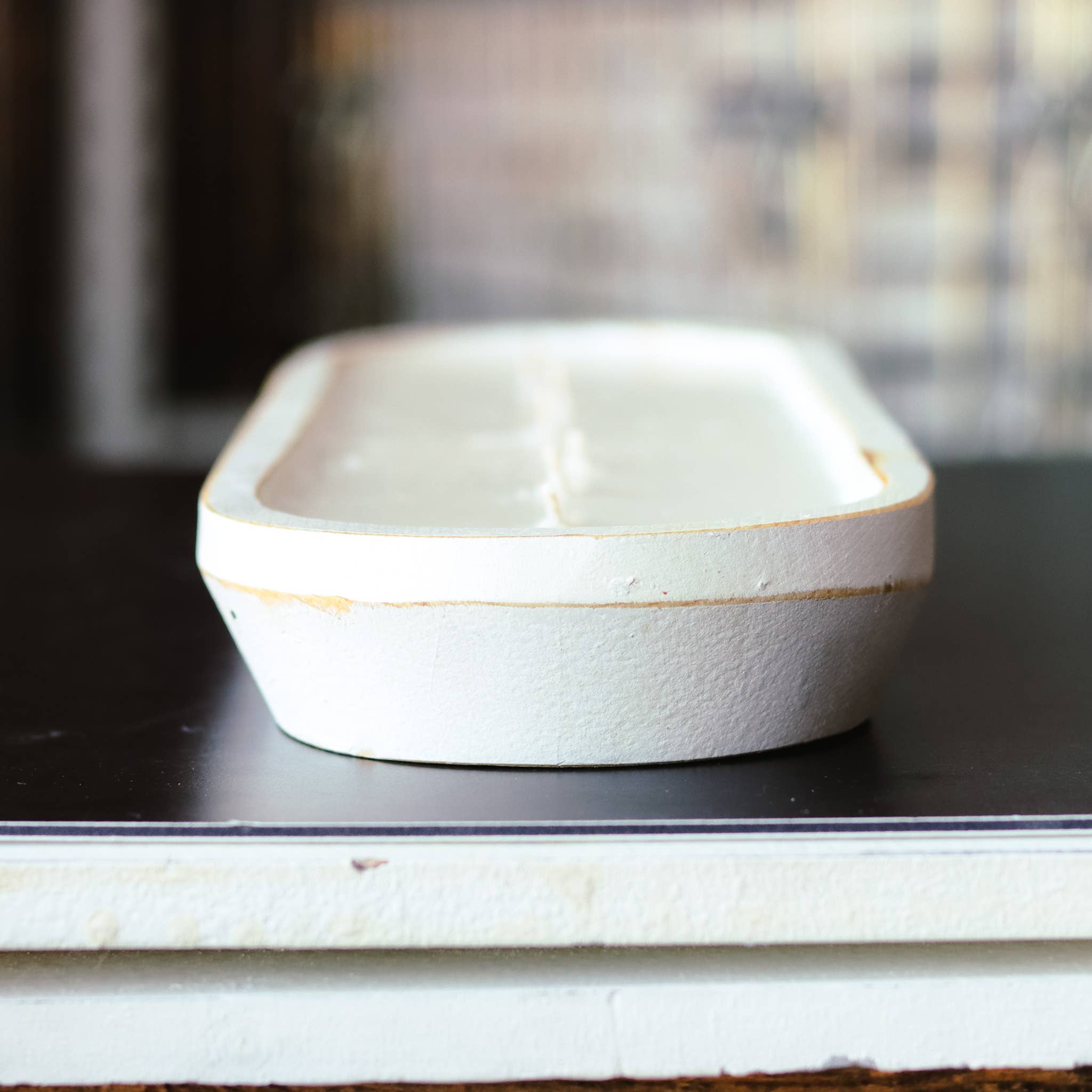 Bedrövad Vit Höst ljus dofter - stora 7 veke deg skål ljus för wholesale på Faire4