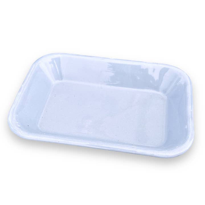 PILLOWPIA - Wholesale Bath Soap Dish - enamel soap dish in hydrangea blue5