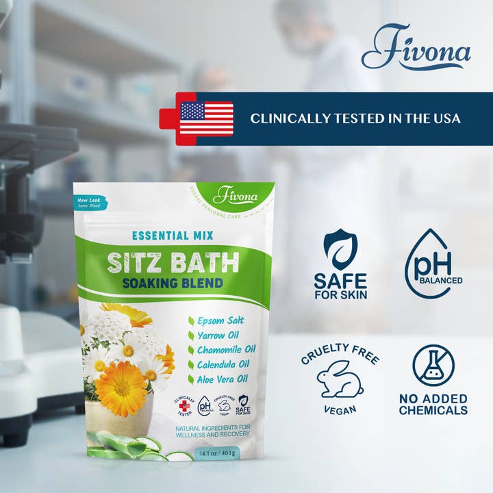 FIVONA - Wholesale Bath Soak/Milk - Sitz Bath Soak Salt Blend Hemorrhoids and Postpartum Care1