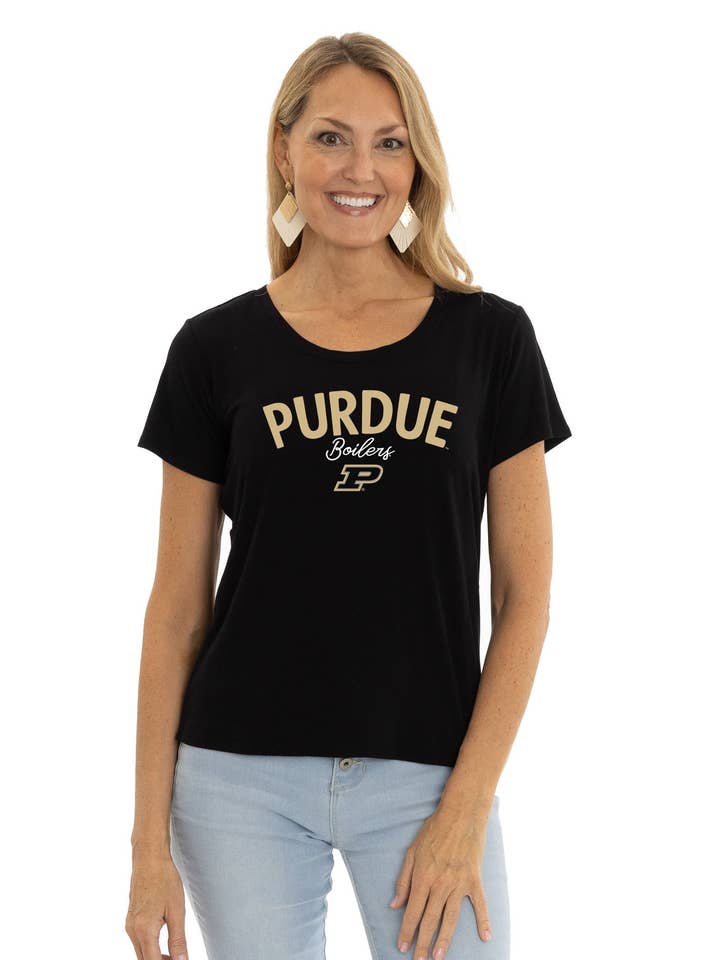 Purdue Boilermakers Scarlet Tee | Gameday Tee for wholesale by Flying Colors Apparel