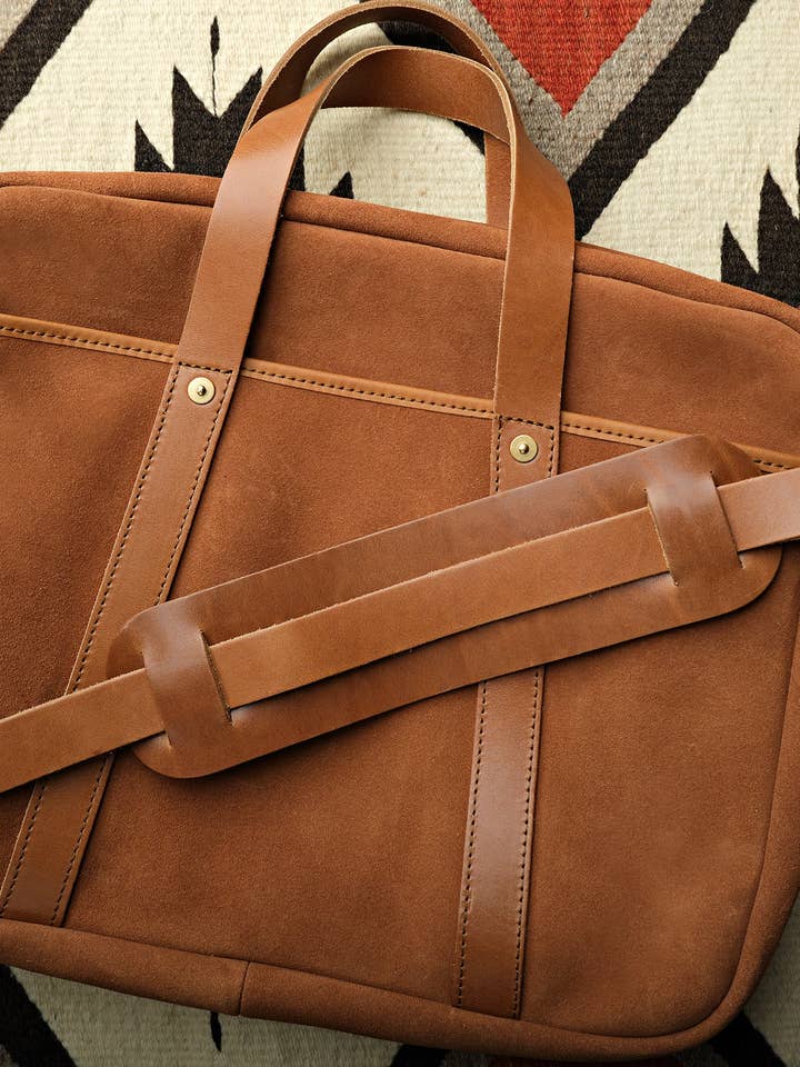 Rough-out Suede Briefcase for wholesale by WP Standard
