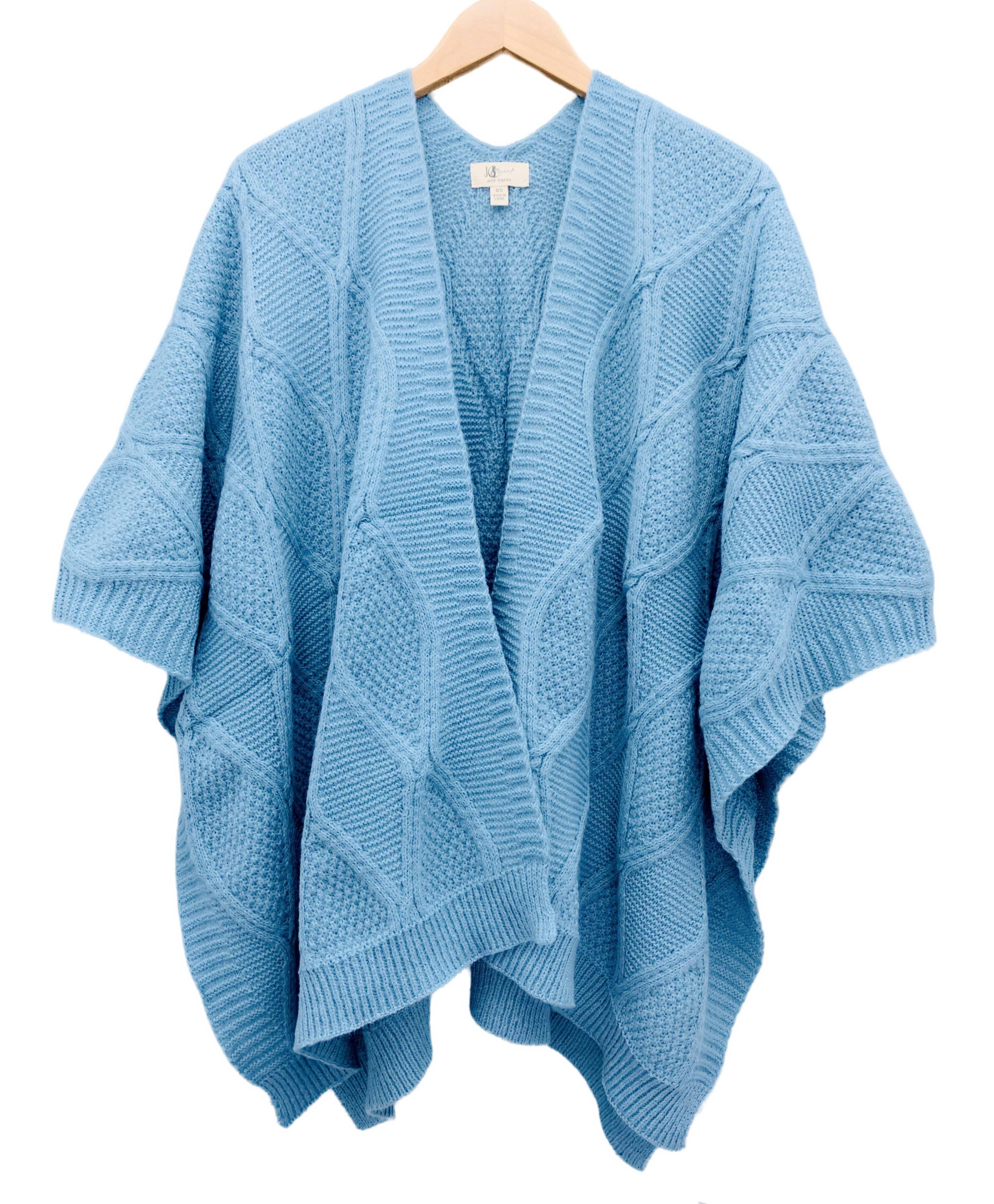 JC Sunny Fashion – Cardigan - Mulher por atacado – JC063337 5 cores - Peixe Estampado Ruana9