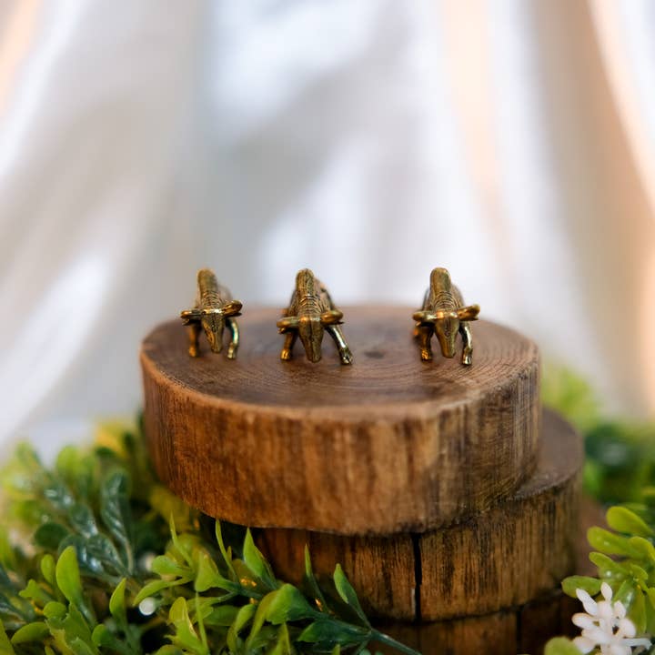 Karma Nepal Crafts – Engroshandel Pyntefigur – Håndlavet Mini Dyre Messing Statue8