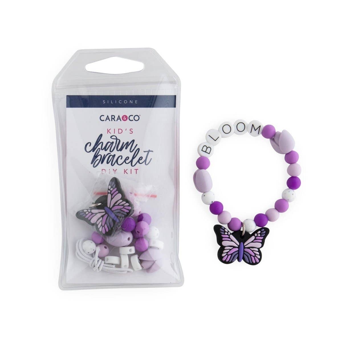 Cara & Co Silicone Craft Supply – wholesale DIY Jewellery – Child – Bloom Kids Charm Bracelets0