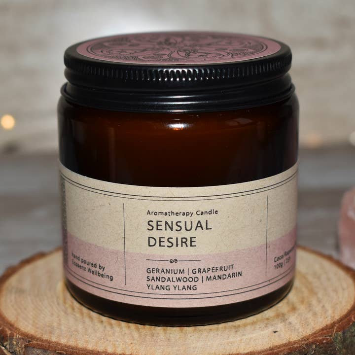 SENSUAL Desire Aromatherapiekerze, Raps- und Kokosnusswachs für den Großhandel von Econua