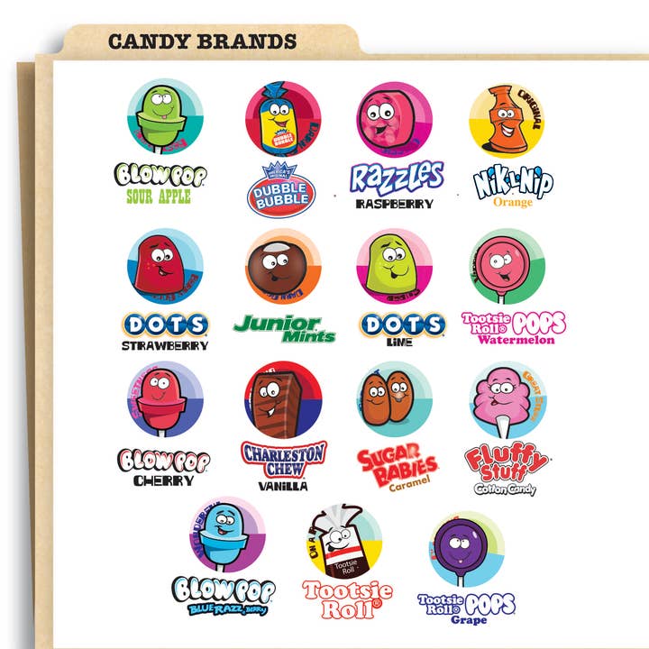 JFL Enterprises - Wholesale Retailer Display - Paper & Novelty - Candy Scratch-N-Sniff Sticker Floor Display Assortment