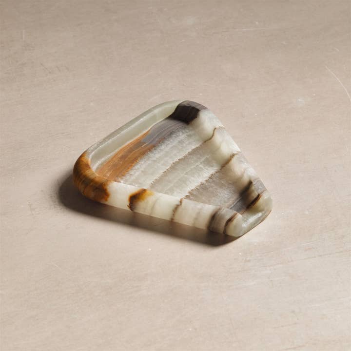 Studio H Collection - Wholesale Spoon Rest - Gaia Stone Spoon Rest - Green Onyx