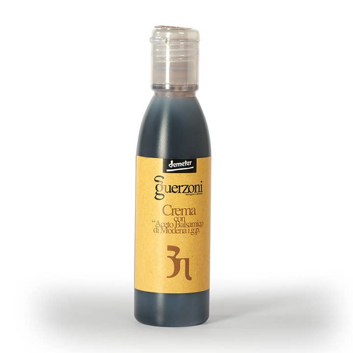 Guerzoni, Balsamic Vinegar of Modena IGP 'Glaze' Organic & Biodynamic Certified, 250 ml for wholesale by Ciao Imports