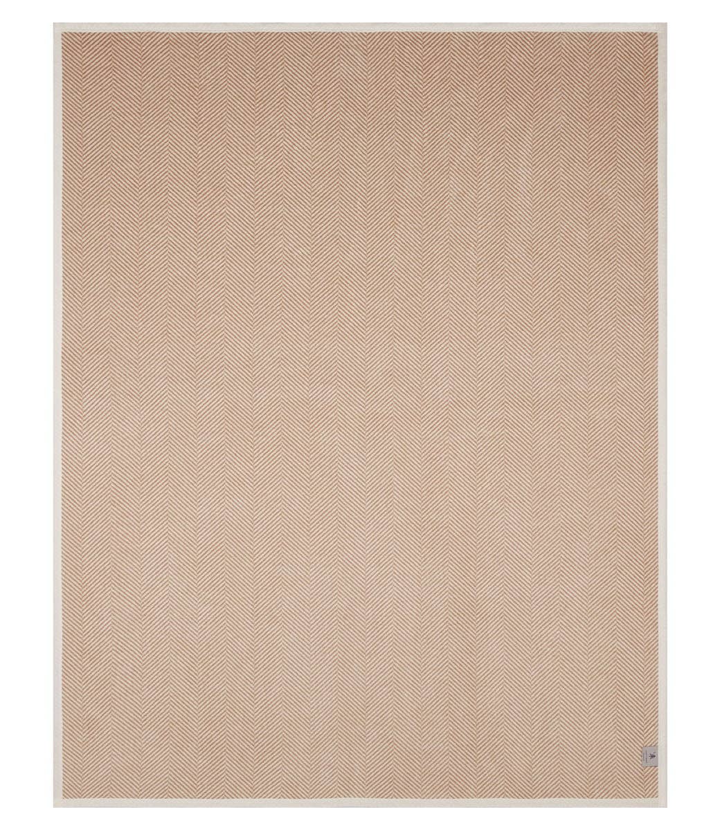 ChappyWrap - Wholesale Throw Blanket - Harborview Herringbone Tan Blanket12