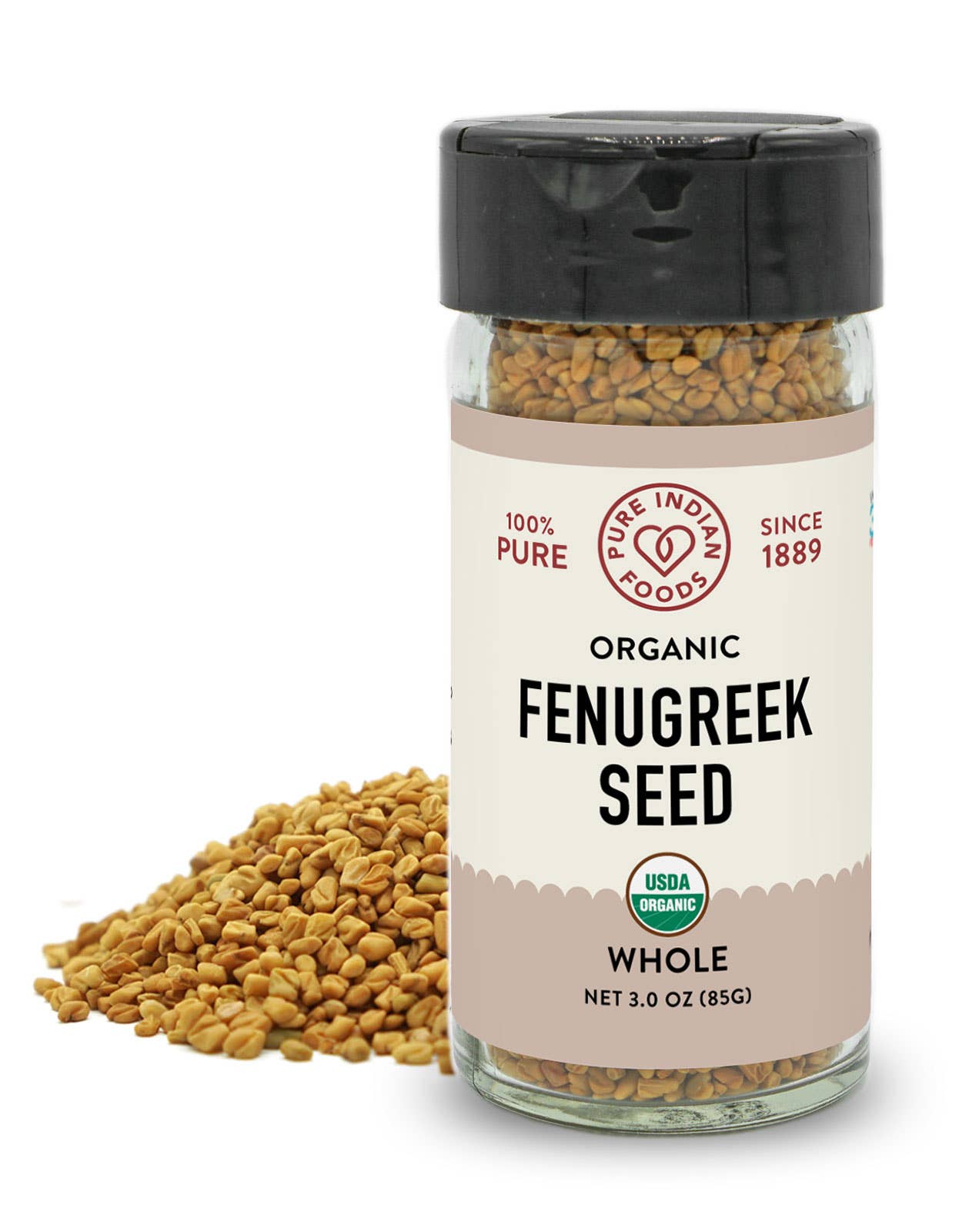 Pure Indian Foods - Wholesale Herbs - Fenugreek Seed, Certified Organic3