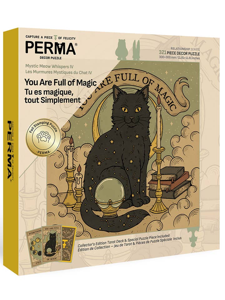 PERMA 321 STK Dekorpuslespil Mystisk Mjavhvisken IV Du er fuld af magi for engroshandel hos PERMA PUZZLE