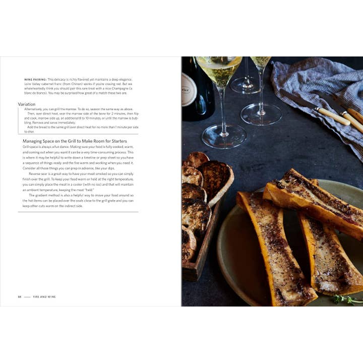 Blue Star Press - Wholesale Cookbook - Fire + Wine: 75 Smoke-Infused Recipes with Wine Pairings