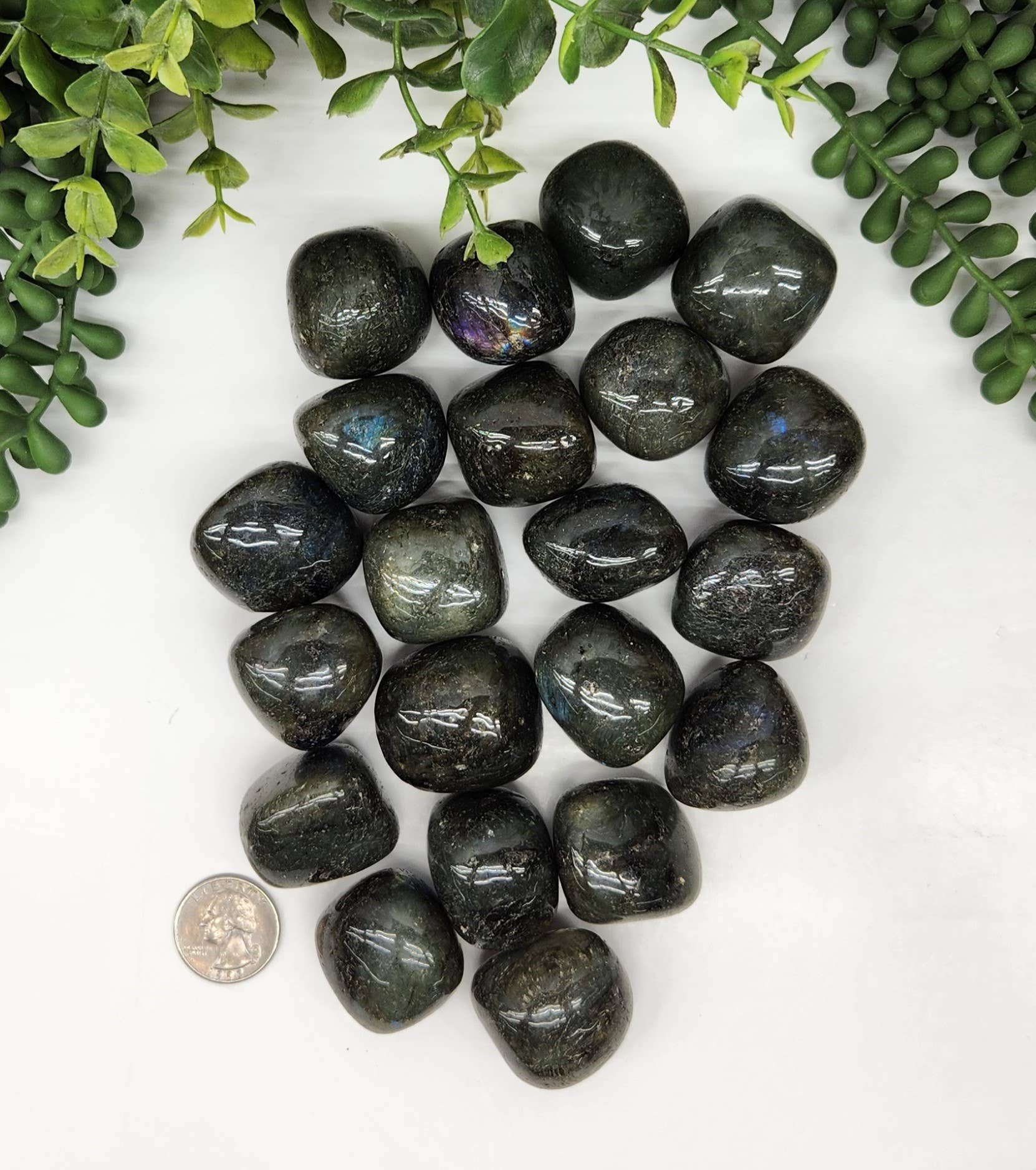 Meraki Gemstones - Wholesale Spiritual Stone/Crystal - Labradorite Tumbled Gemstone (1kg/2.2lbs) 30-35mm4