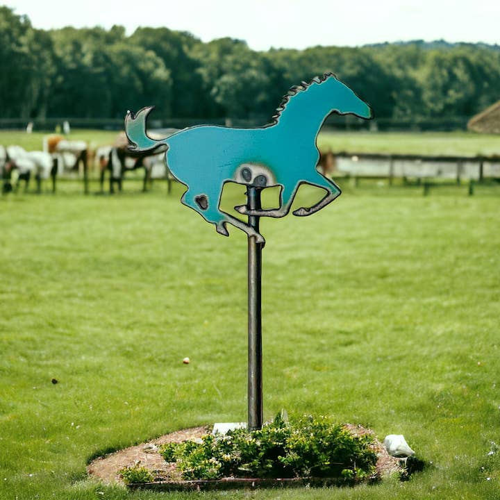 Whimsies - Wholesale Garden/Lawn Stake - Horse garden stake Western plant stakes USA gardener rodeo