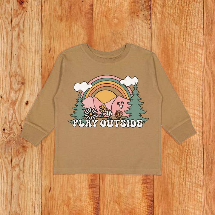 Lek utomhus småbarn långärmad t-shirt för wholesale av Of These Mountains