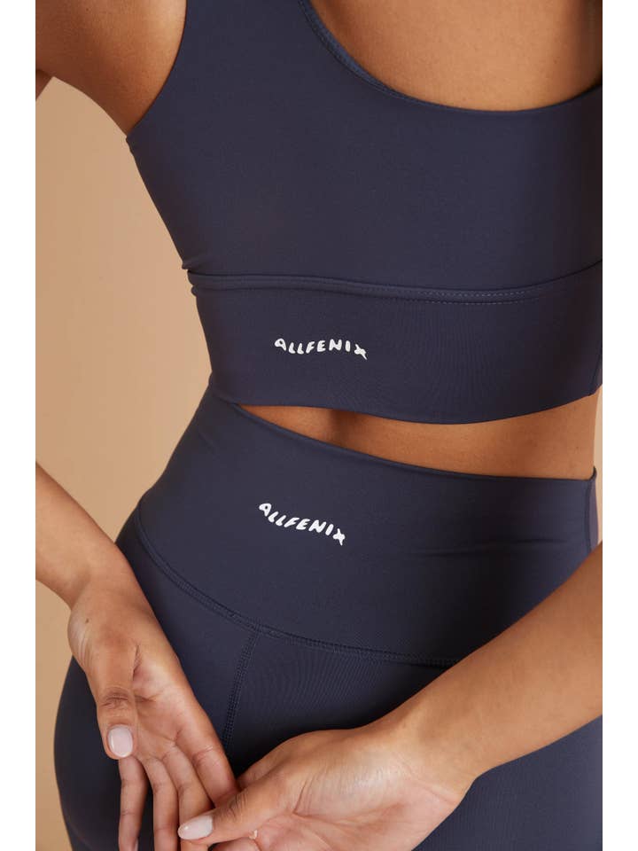 All Fenix - Wholesale Athletic/lounge leggings – Women's - Madison 7/8 Legging (Navy)1