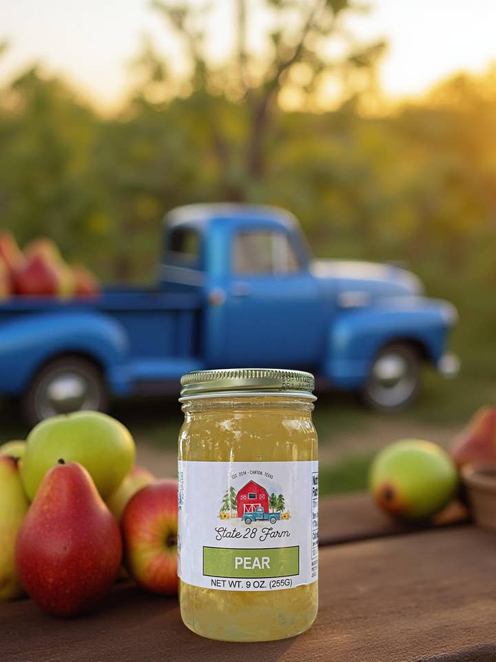 Pear Jam - 9 oz for wholesale by State 28 Farm