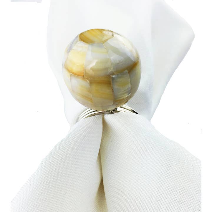 Xia Home Fashions & Manor Luxe - Wholesale Napkin ring - Pearl Napkin Ring2