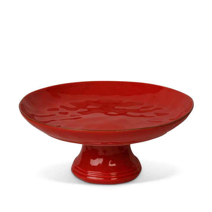 Cantaria Large Cake / Fruit Stand Poppy Red for wholesale by Skyros Designs