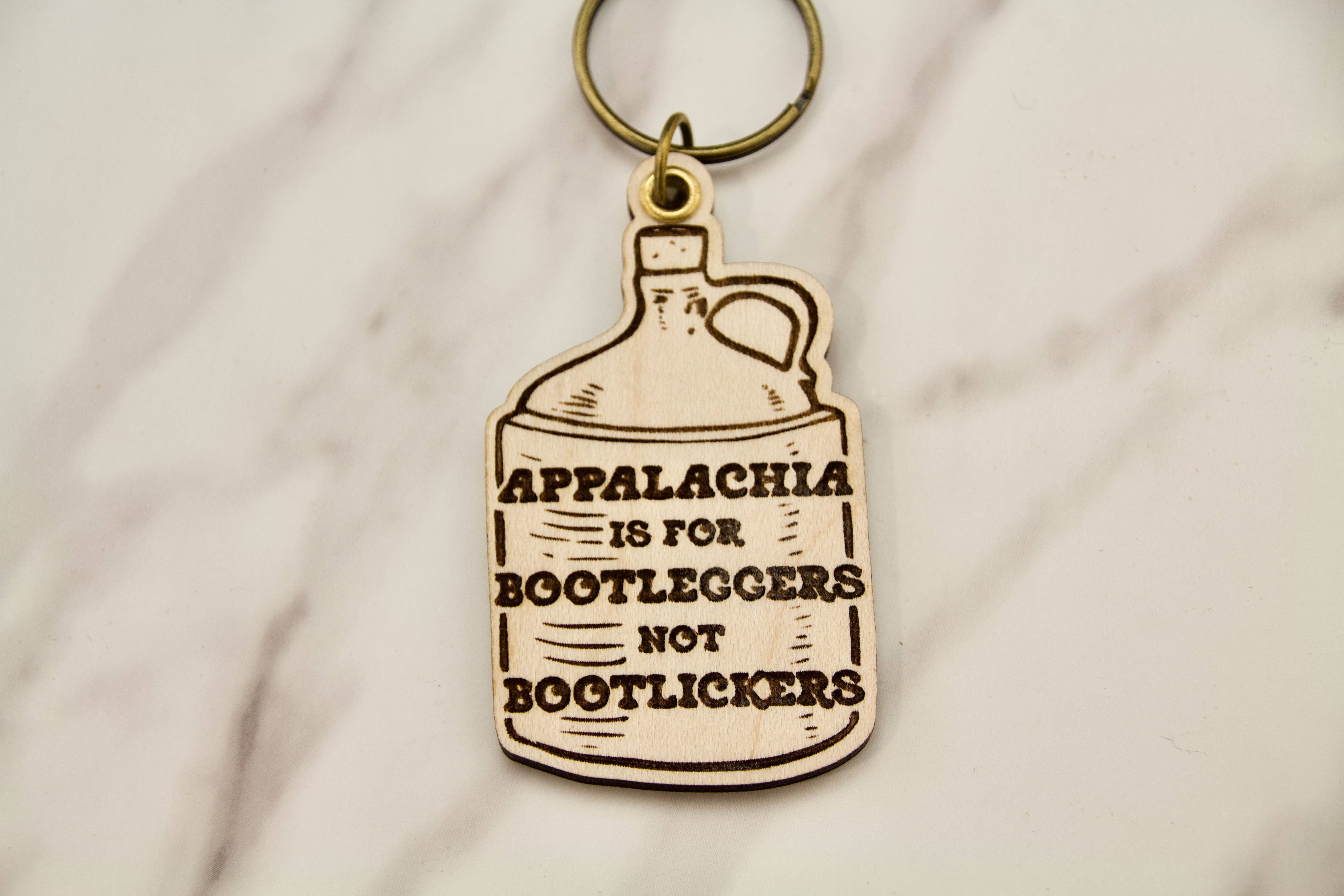 Slate & Stone Co. - Vente Porte-clés – unisexe - Porte-clés Les Appalaches sont pour les bootleggers, pas pour les bootlickers1