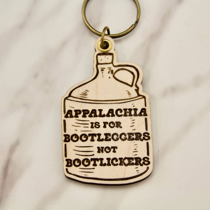 Slate & Stone Co. - Vente Porte-clés – unisexe - Porte-clés Les Appalaches sont pour les bootleggers, pas pour les bootlickers1