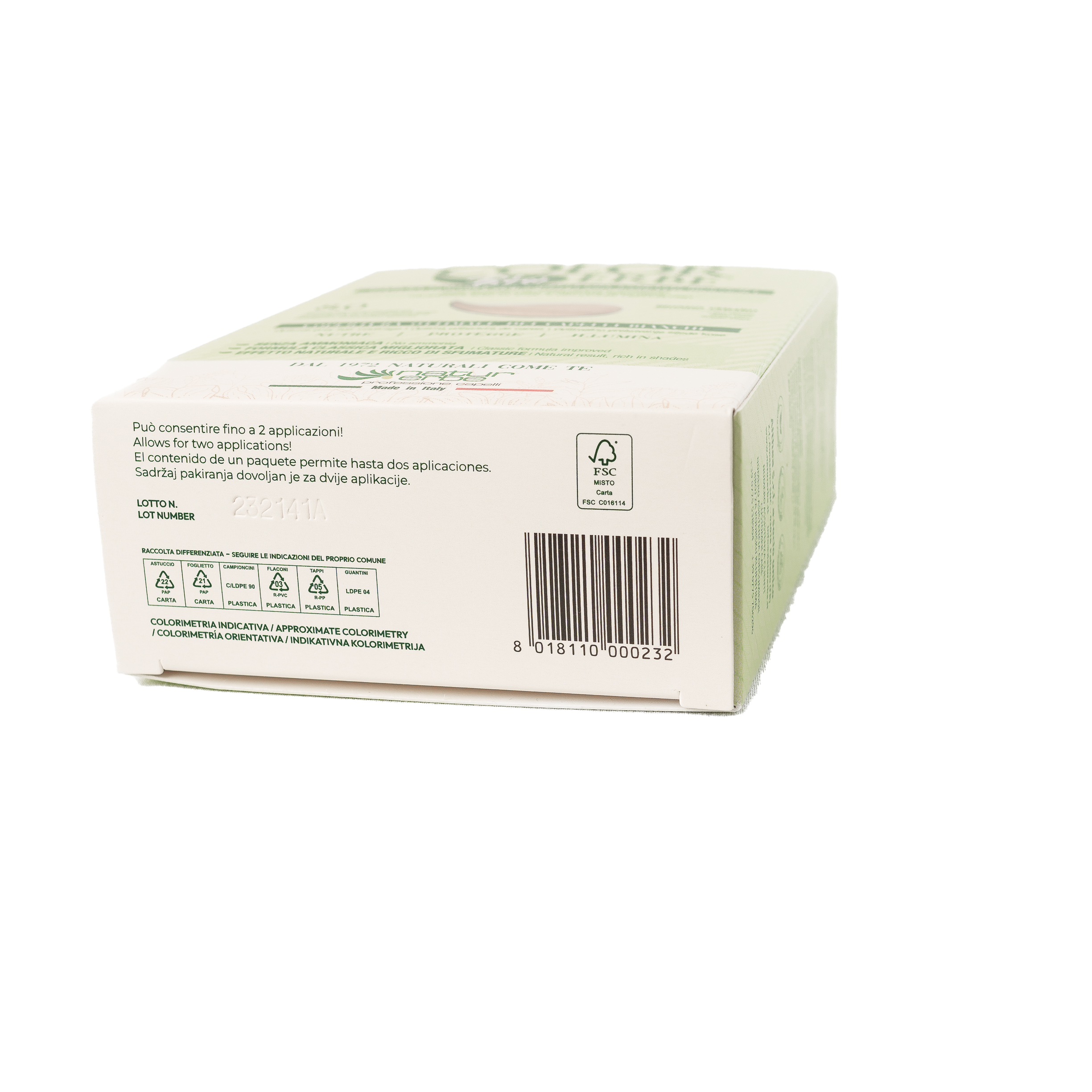 COLOR ERBE - Wholesale Hair Dye - Color Erbe Estr. Dye Bio Light Blonde (8.0) - Made in Italy8