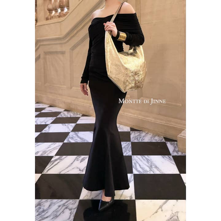 Italiensk håndlavet skuldertaske i ægte læder i blød hobo-stil for engroshandel hos MONTTE DI JINNE