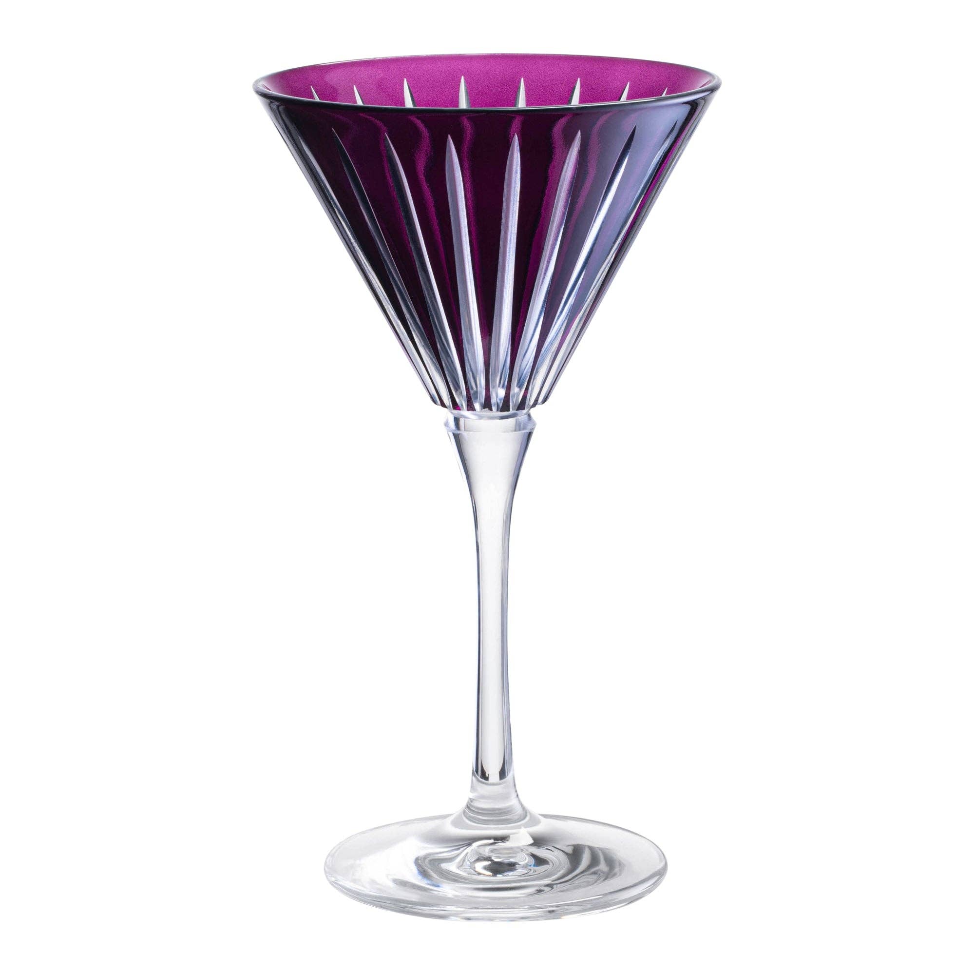 Barski – wholesale Cocktail-/likörglas – Martini stammade glasögon, ametist, uppsättning av 6, 7 oz.3