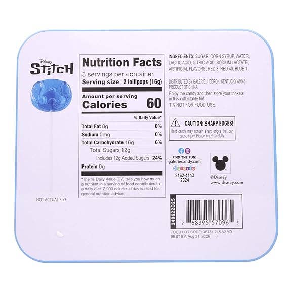 I Got Your Candy - Wholesale Lollipop - Galerie Lilo and Stitch Valentine’s Day Lollipops 1.69oz - 8ct