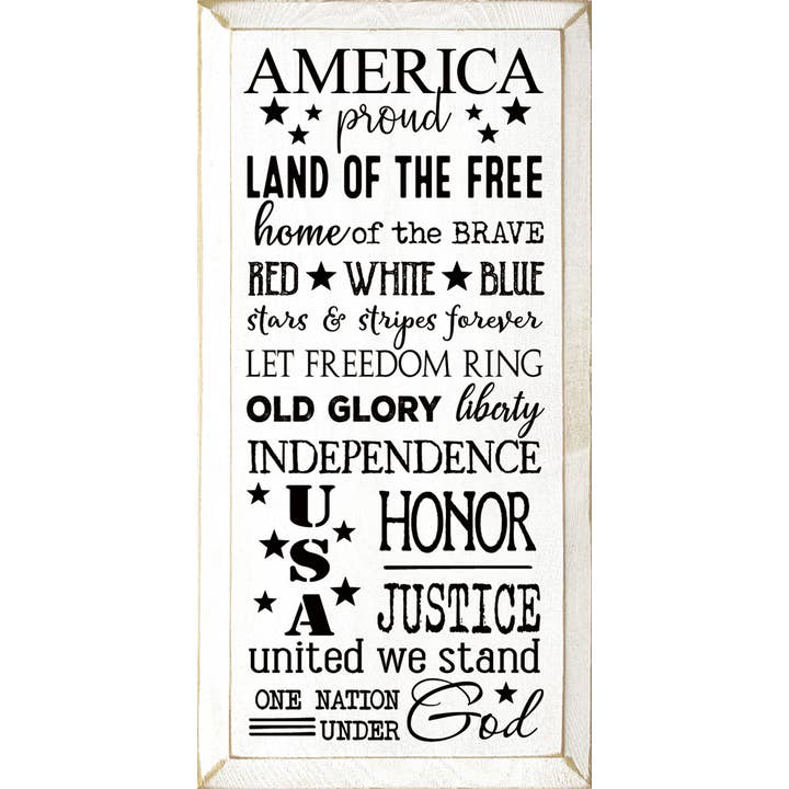 América, Orgulhoso, Terra dos Livres, Casa dos Bravos... por atacado de SAWDUST CITY