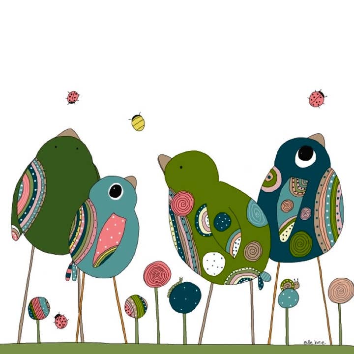 Elle Bee Art Studio - Wholesale Everyday Greeting Card - Lollipops Greeting card