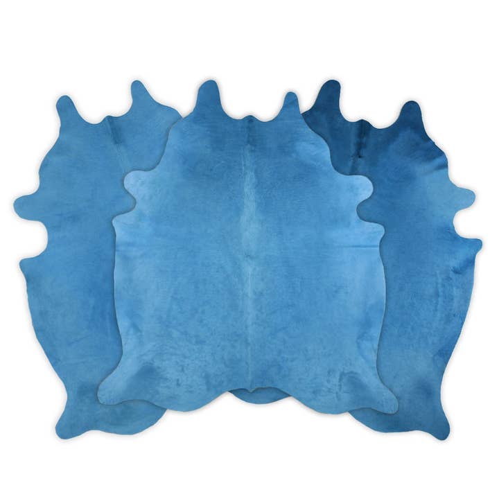 Western Linens - Wholesale Area Rug - Dyed Brazilian Cowhide - 6x6’ - COLORS OF THE RAINBOW