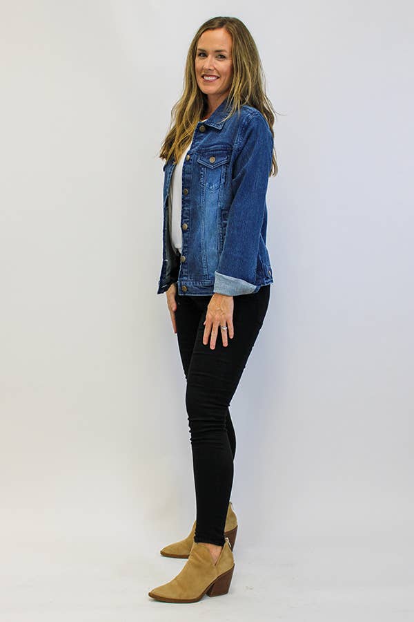 Better Than Basic Washed Denim Jacket for wholesale on Faire3