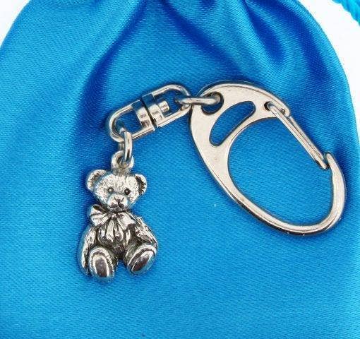 Pageant Pewter – wholesale Keychain – Unisex – Teddy Bear Pewter Keyring0