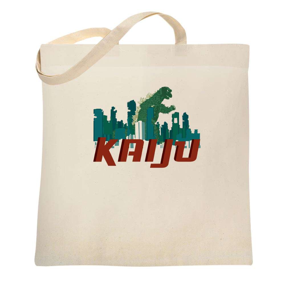 Pop Threads - Wholesale Tote Bag - Unisex - KAIJU Destroying The City  Tote Bag0