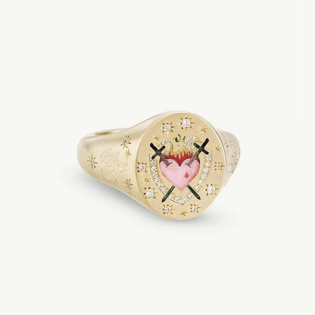 ACCITY - Wholesale Cocktail/Statement Ring - Stainless Steel Fashion Painted Rhinestone Ring_CWMM57064